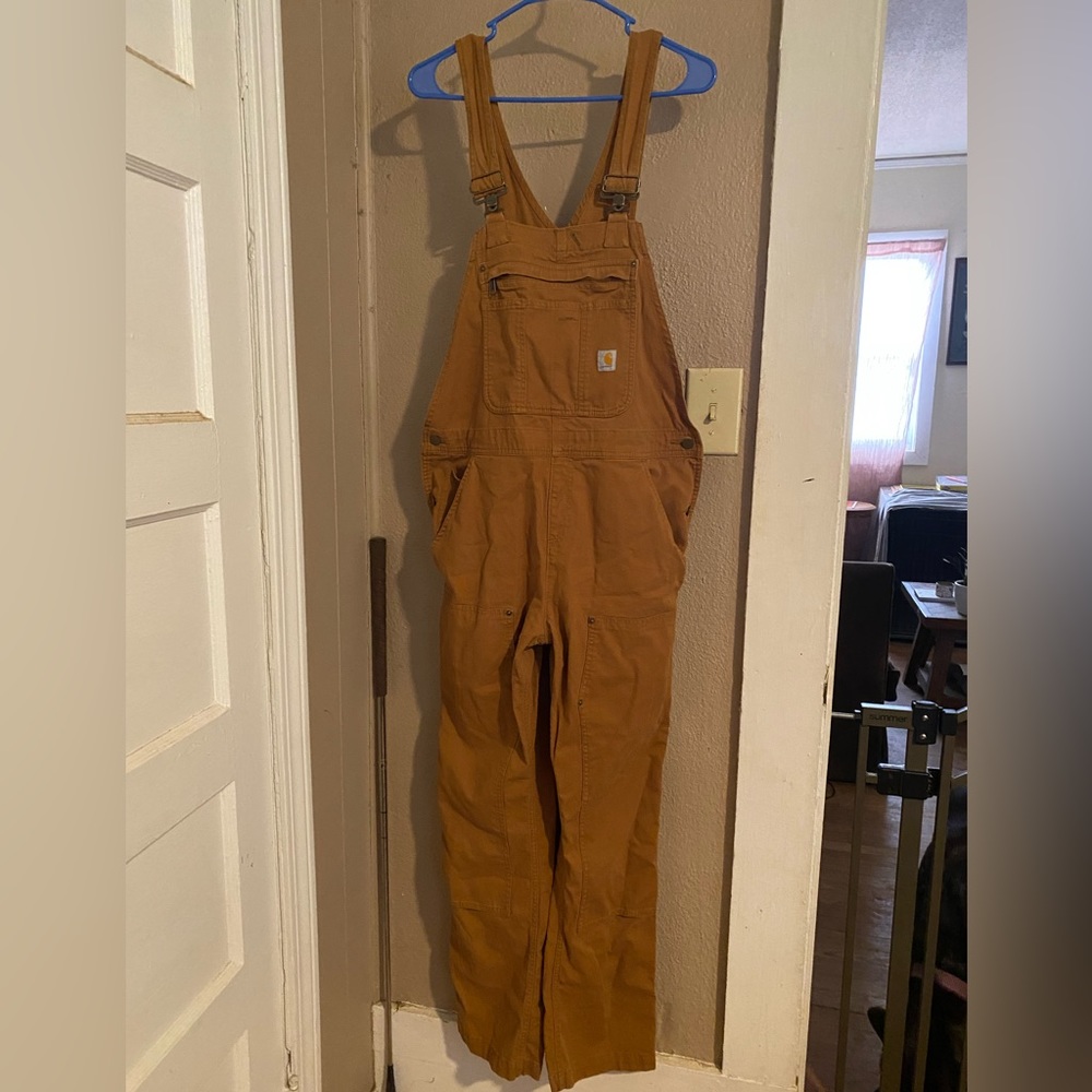 Carhartt Womens Original Rugged Flex Canvas Bib Overalls NWOT NEVER WORN!!!